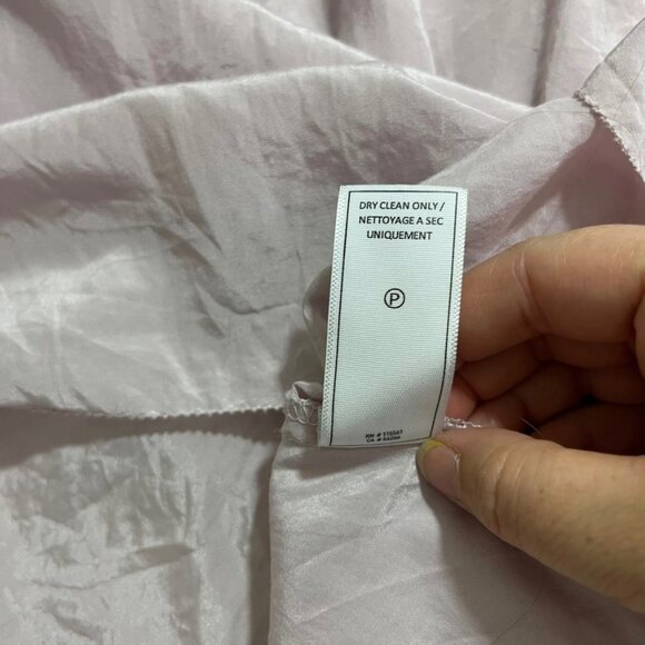 50% off! 7 For All Mankind blouse women's XL light purple off shoulder puff slee - Picture 4 of 7